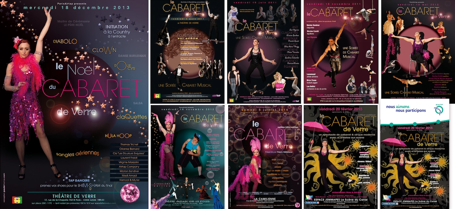 Affiches Cabaret de Verre