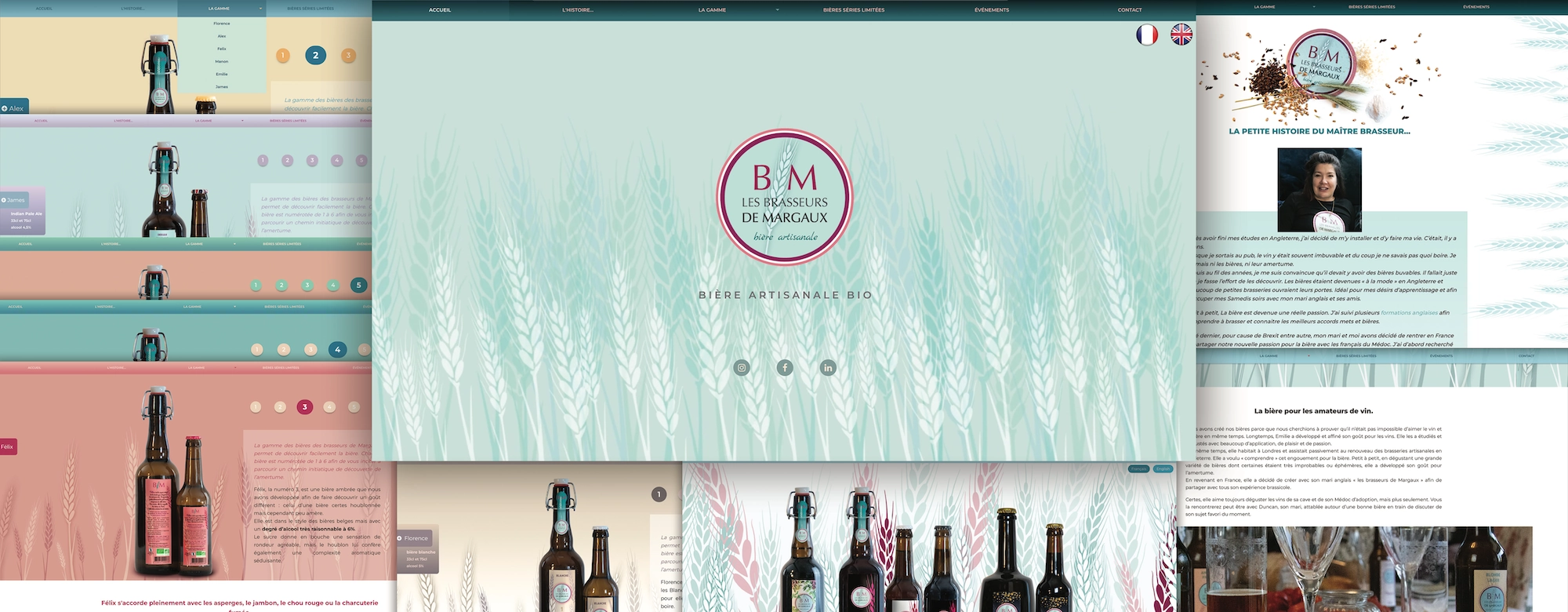 Publicité sur lieu de vente Les Brasseurs de Margaux